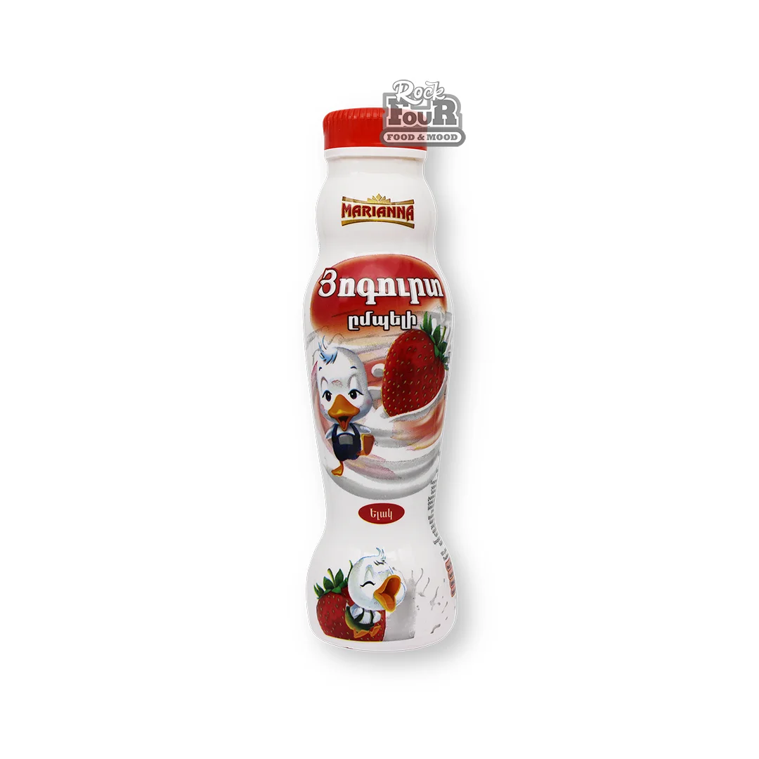 Drinking yogurt "Marianna" strawberry 1.5% 270g